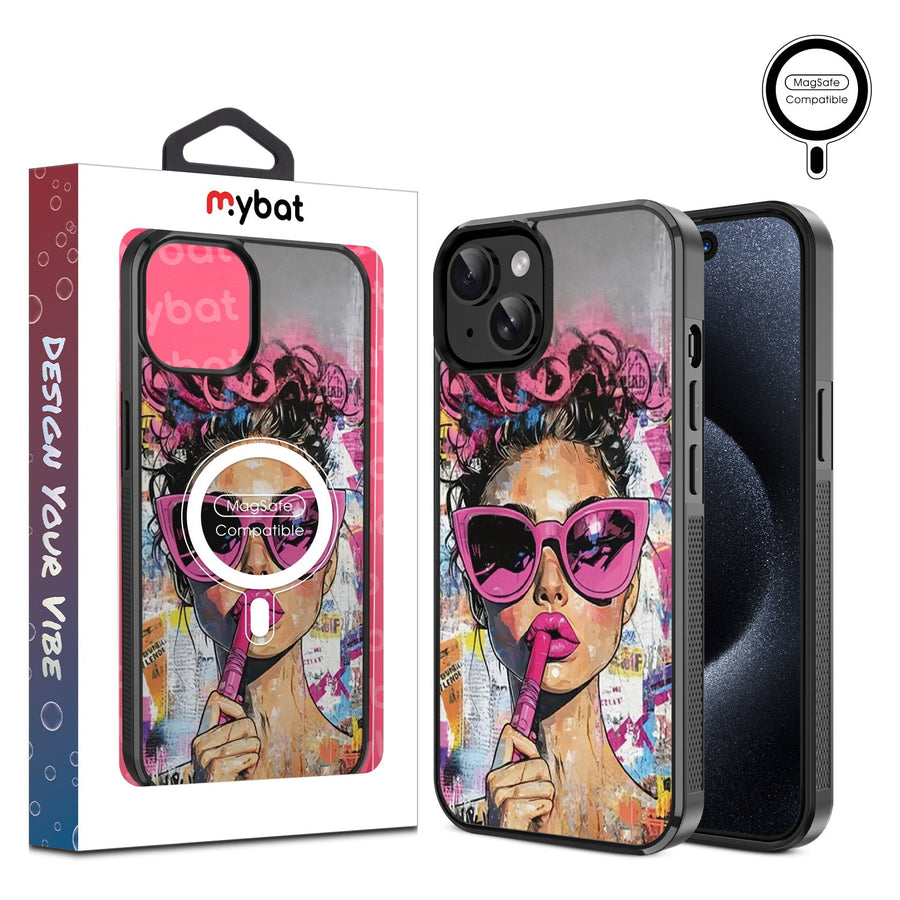 MyBat Design Lab Series MagSafe Case for Apple iPhone 15 (6.1) - Graffiti Girl
