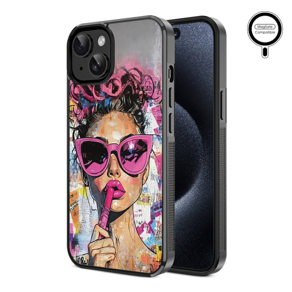 MyBat Design Lab Series MagSafe Case for Apple iPhone 15 (6.1) - Graffiti Girl - MIP15CSLESMSM383-2.jpg