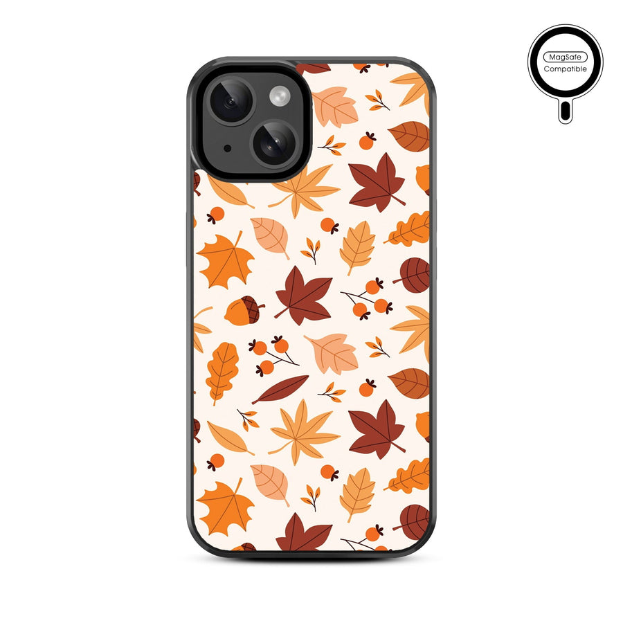 MyBat Design Lab Series MagSafe Case for Apple iPhone 15 (6.1) - Falling Leaves