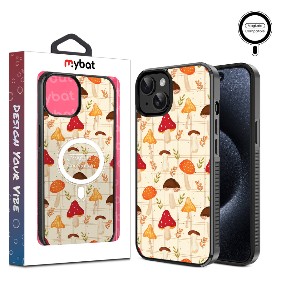 MyBat Design Lab Series MagSafe Case for Apple iPhone 15 (6.1) - Mushroom Patch - MIP15CSLESMSM426-1.jpg