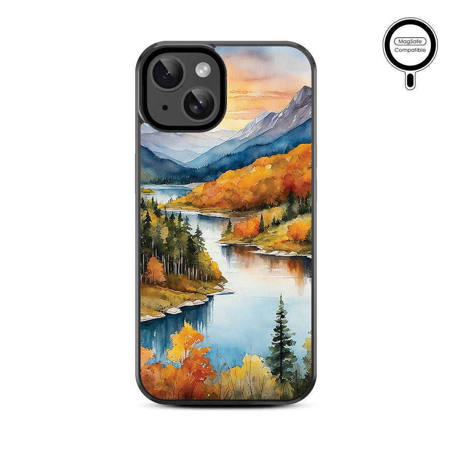 MyBat Design Lab Series MagSafe Case for Apple iPhone 15 (6.1) - Impressionist Foliage - MIP15CSLESMSM452-3.jpg
