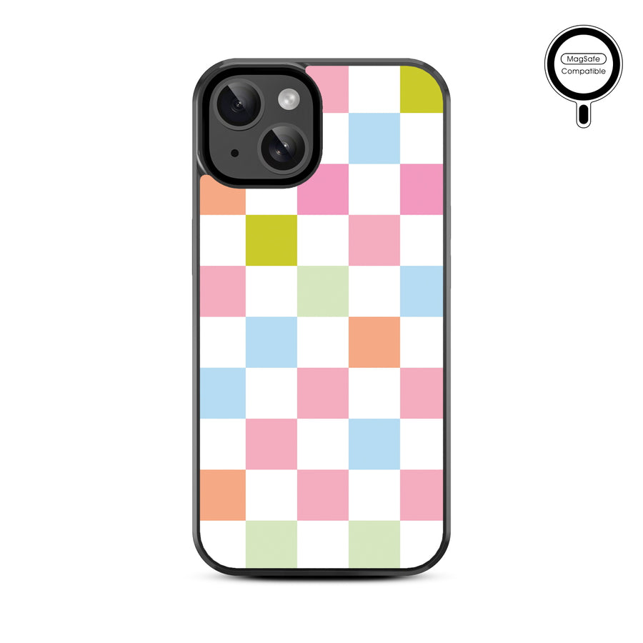 MyBat Design Lab Series MagSafe Case for Apple iPhone 15 - Pastel Check - MIP15CSLESMSM480-3.jpg