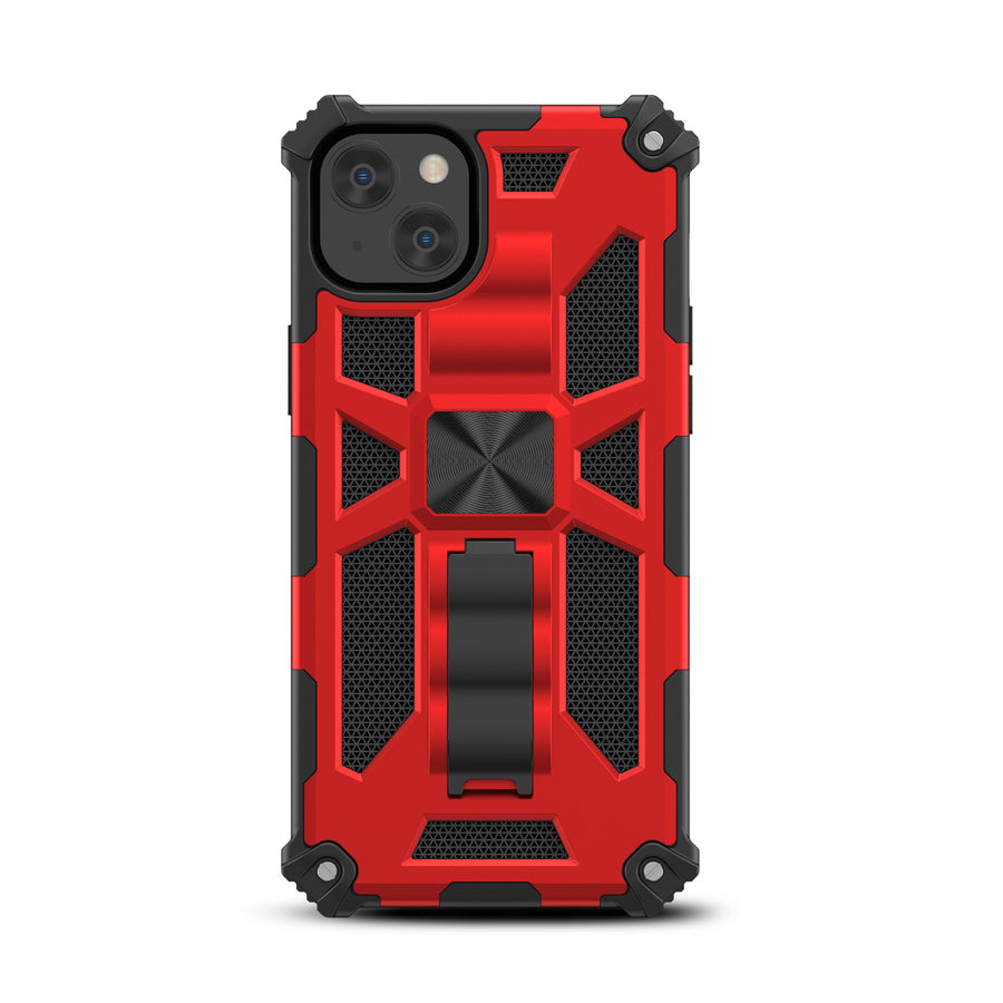 MyBat Sturdy Hybrid Protector Cover (with Stand) for Apple iPhone 15 Plus - Red / Black - MIP15MCSFSSS003-3.jpg