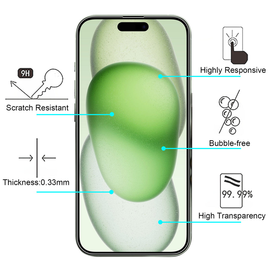 MyBat Tempered Glass Screen Protector (2.5D) for Apple iPhone 15 Plus - Clear - MIP15MSC90-4.jpg