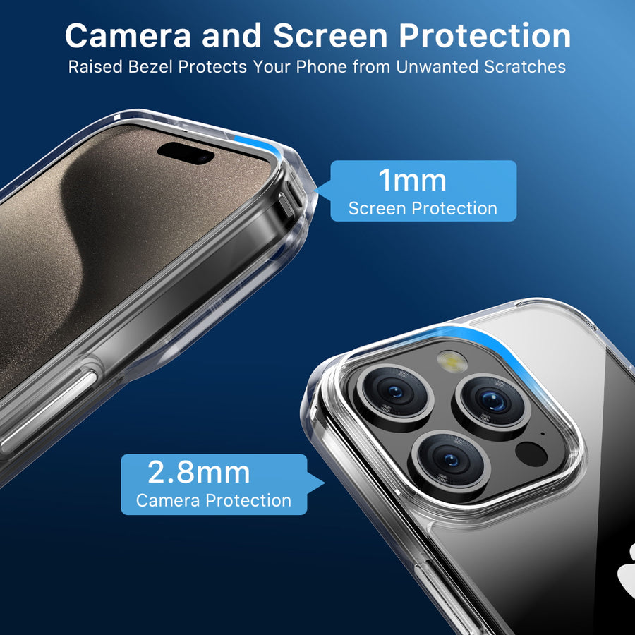 MyBat Gummy Series Case for Apple iPhone 15 Pro - Clear - MIP15PCSCAM0141-6.jpg