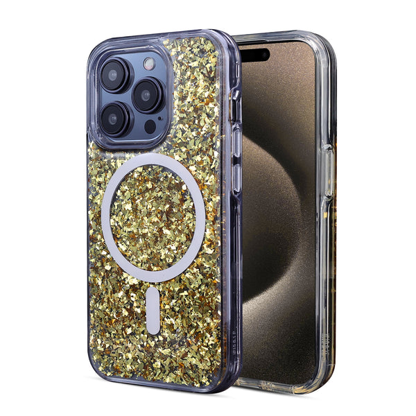 MyBat Dazzle Series Case for Apple iPhone 15 Pro (6.1) - Gold Rush - MIP15PCSD6MS002-2.jpg