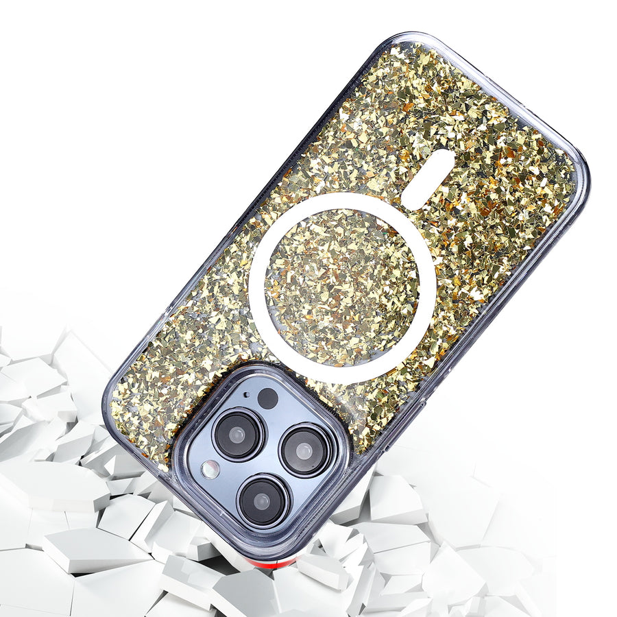 MyBat Dazzle Series Case for Apple iPhone 15 Pro (6.1) - Gold Rush - MIP15PCSD6MS002-5.jpg