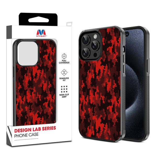 MyBat Design Lab Series Case for Apple iPhone 15 Pro (6.1) - Red Digital Camouflage - MIP15PCSLESM086-1.jpg