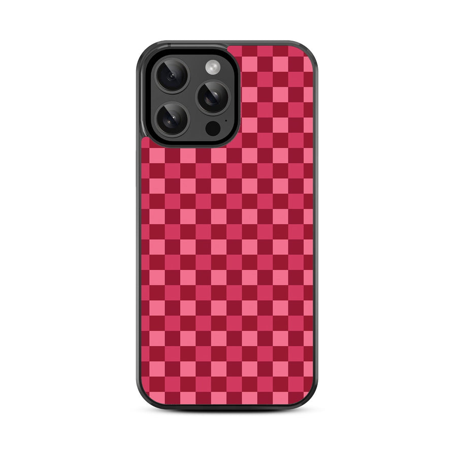 MyBat Design Lab Series Case for Apple iPhone 15 Pro - Raspberry Check