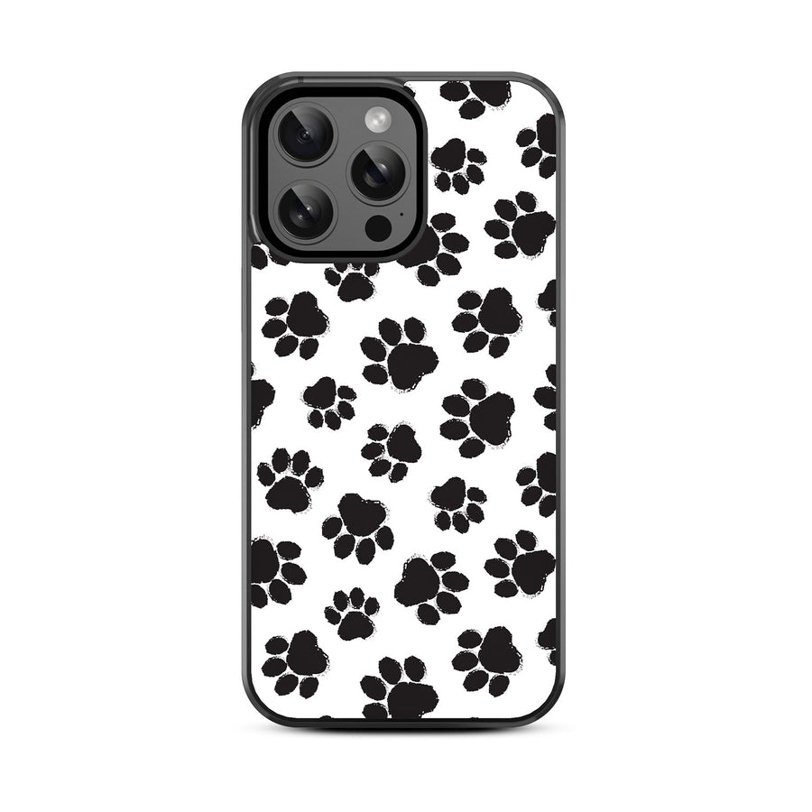 MyBat Design Lab Series Case for Apple iPhone 15 Pro Max (6.7) - Black Paw Prints