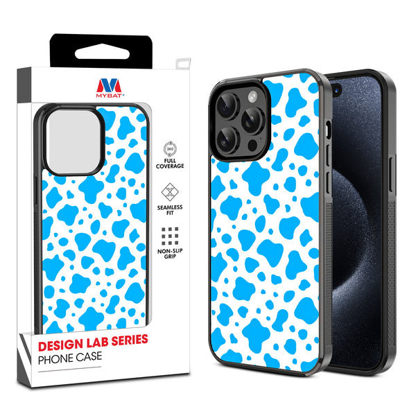 MyBat Design Lab Series Case for Apple iPhone 15 Pro Max (6.7) - Blue Cow Print - MIP15PMCSLESM016-1.jpg