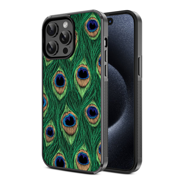 MyBat Design Lab Series Case for Apple iPhone 15 Pro Max (6.7) - Peacock Feathers - MIP15PMCSLESM018-2.jpg