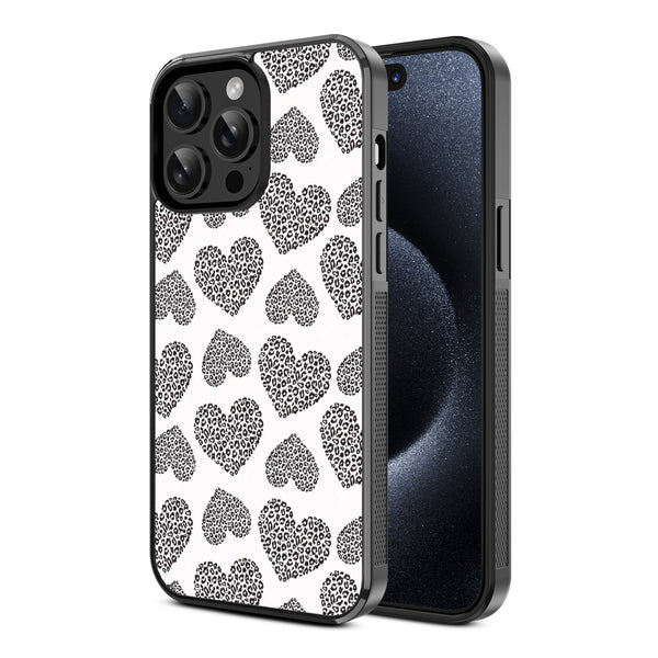 MyBat Design Lab Series Case for Apple iPhone 15 Pro Max (6.7) - Leopard Print Hearts - MIP15PMCSLESM098-2.jpg
