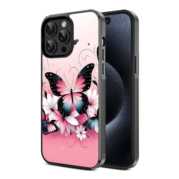 MyBat Design Lab Series Case for Apple iPhone 15 Pro Max (6.7) - Butterfly Bouquet - MIP15PMCSLESM184-2.jpg