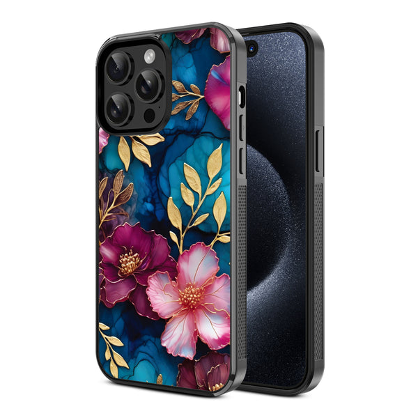 MyBat Design Lab Series Case for Apple iPhone 15 Pro Max (6.7) - Gilded Petals - MIP15PMCSLESM188-2.jpg