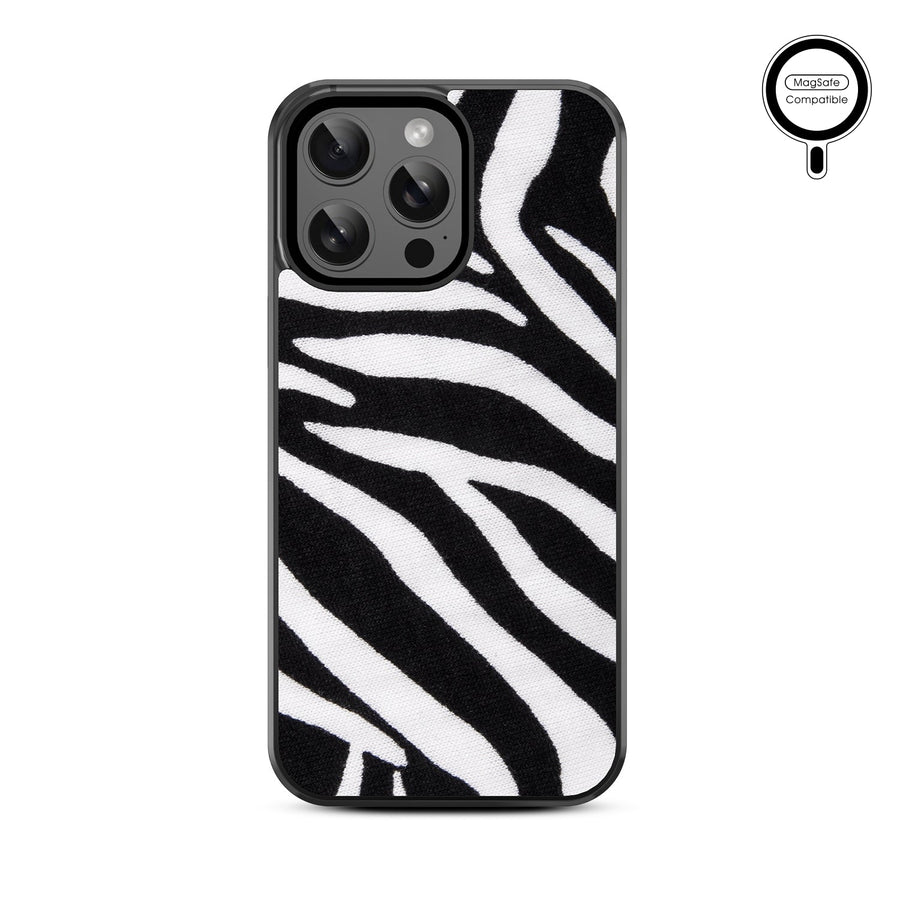 MyBat Design Lab Series MagSafe Case for Apple iPhone 15 Pro Max (6.7) - Zebra Print