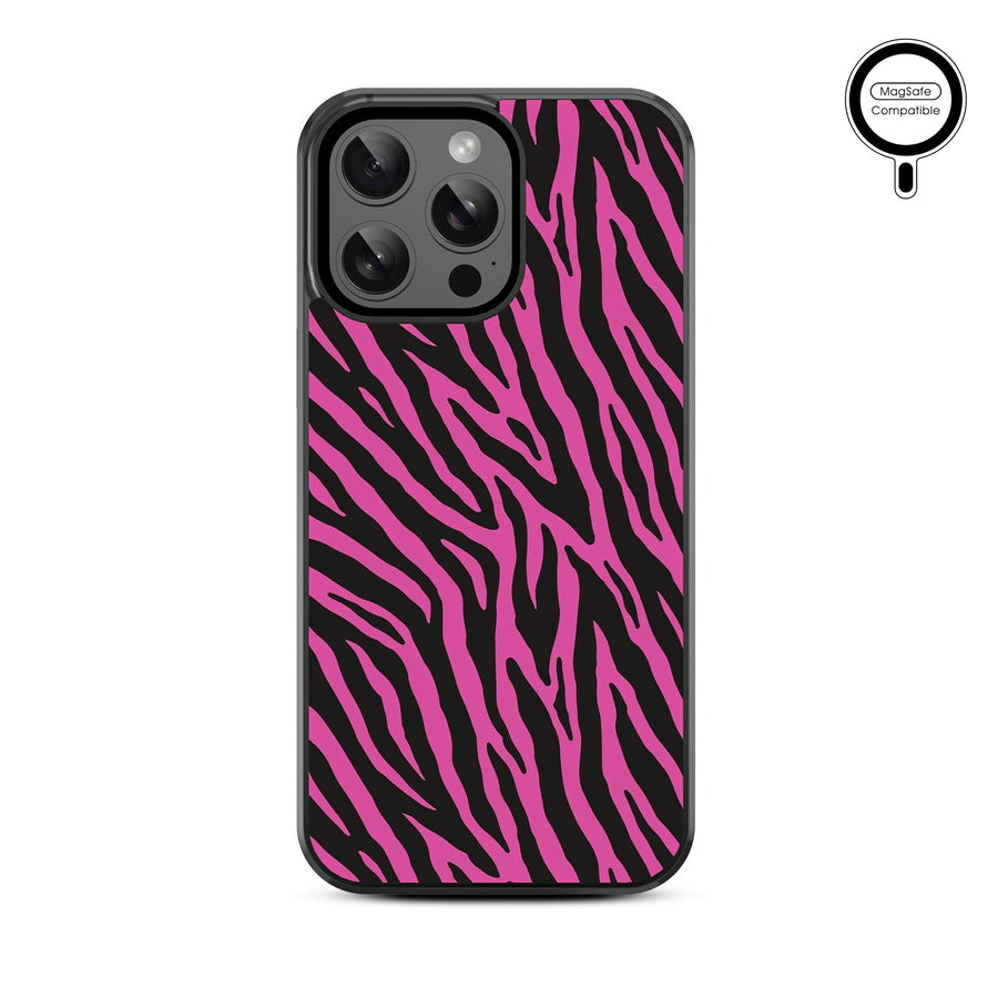 MyBat Design Lab Series MagSafe Case for Apple iPhone 15 Pro Max (6.7) - Pink Zebra Print