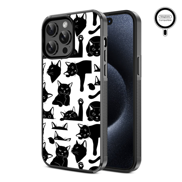 MyBat Design Lab Series MagSafe Case for Apple iPhone 15 Pro Max (6.7) - Black Cats - MIP15PMCSLESMSM017-2.jpg