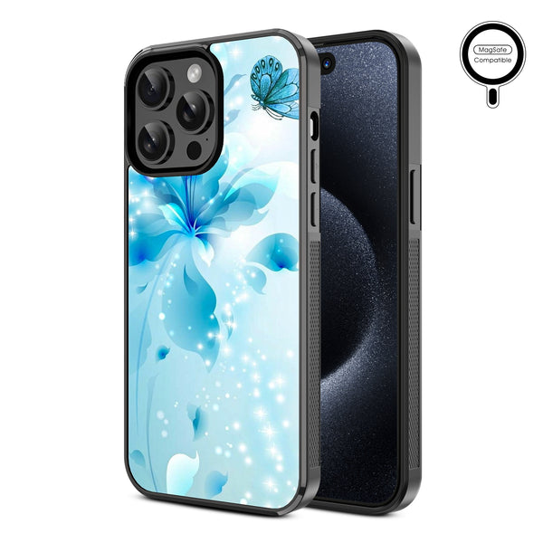 MyBat Design Lab Series MagSafe Case for Apple iPhone 15 Pro Max (6.7) - Butterfly & Flowers - MIP15PMCSLESMSM020-2.jpg