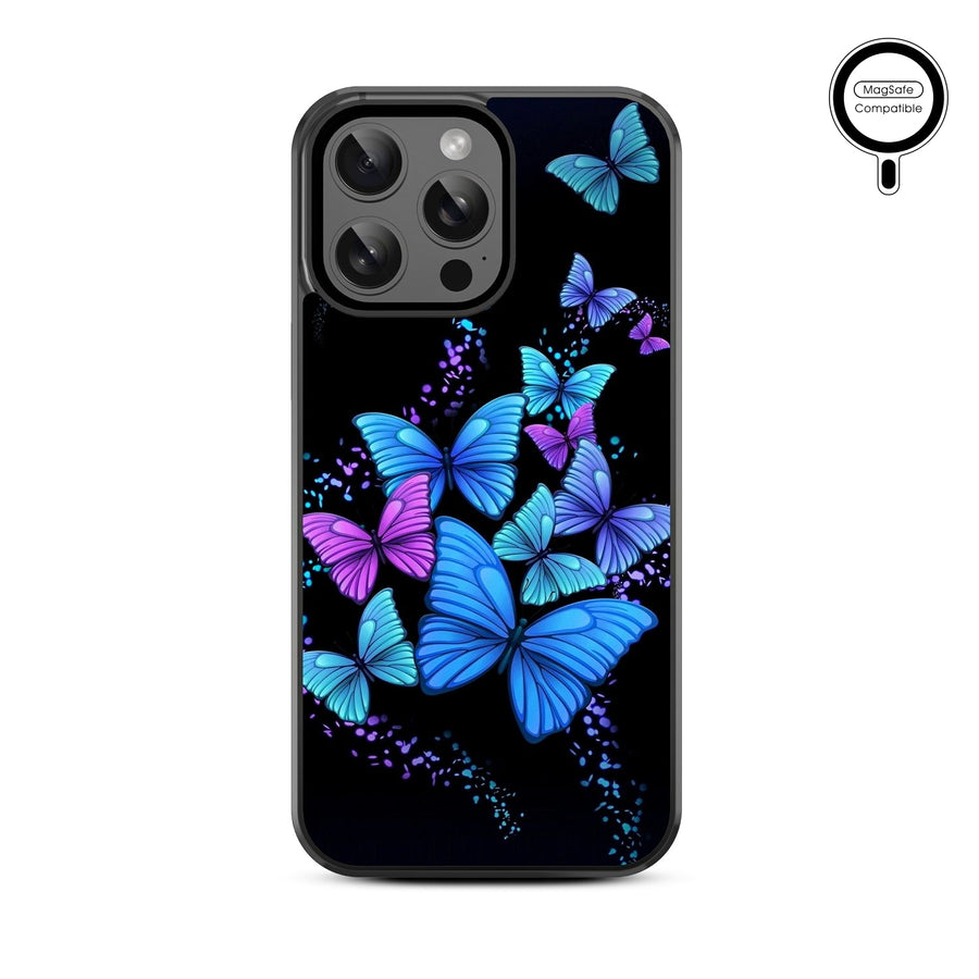 MyBat Design Lab Series MagSafe Case for Apple iPhone 15 Pro Max (6.7) - Butterfly Night