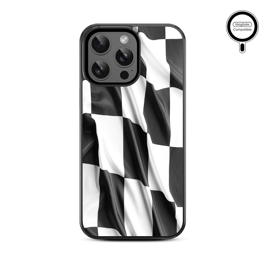 MyBat Design Lab Series MagSafe Case for Apple iPhone 15 Pro Max (6.7) - Racing Flag - MIP15PMCSLESMSM040-3.jpg