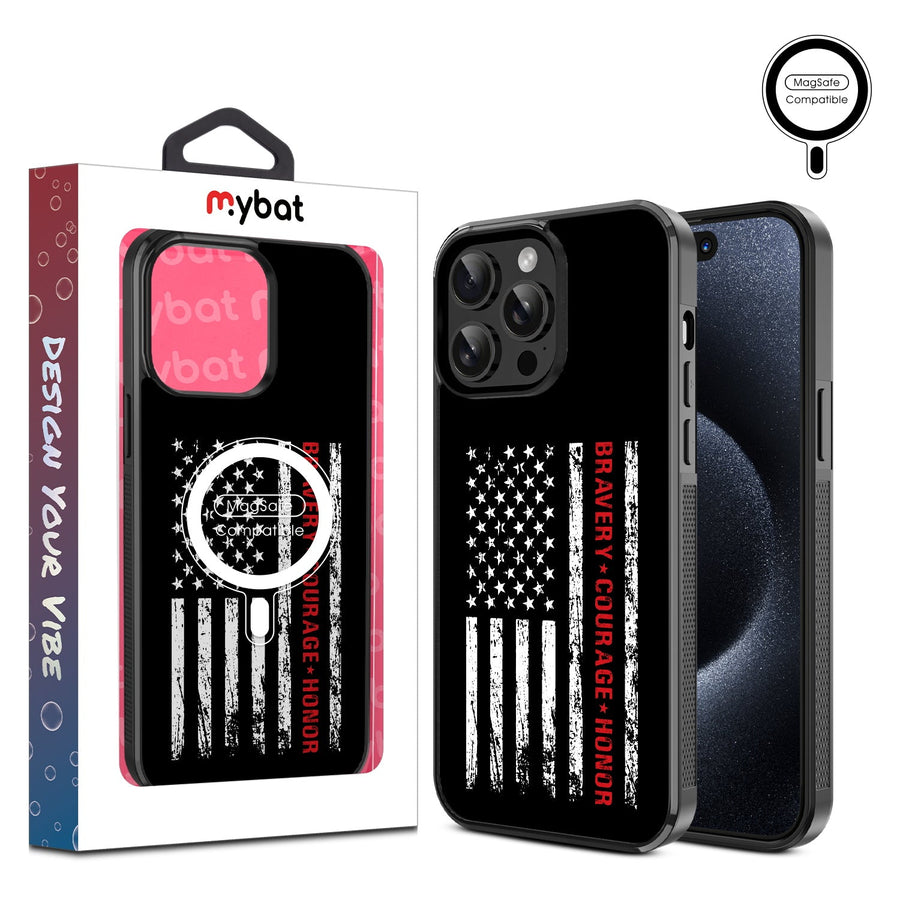 MyBat Design Lab Series MagSafe Case for Apple iPhone 15 Pro Max (6.7) - Firefighter Flag