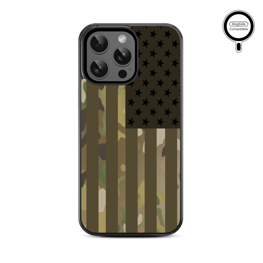 MyBat Design Lab Series MagSafe Case for Apple iPhone 15 Pro Max (6.7) - Military Camouflage American Flag - MIP15PMCSLESMSM054-3.jpg