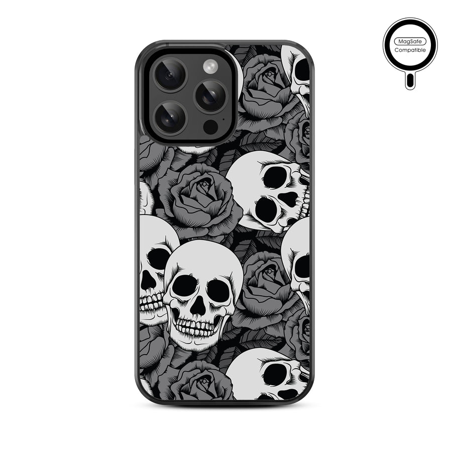 MyBat Design Lab Series MagSafe Case for Apple iPhone 15 Pro Max (6.7) - Skull Garden - MIP15PMCSLESMSM081-3.jpg