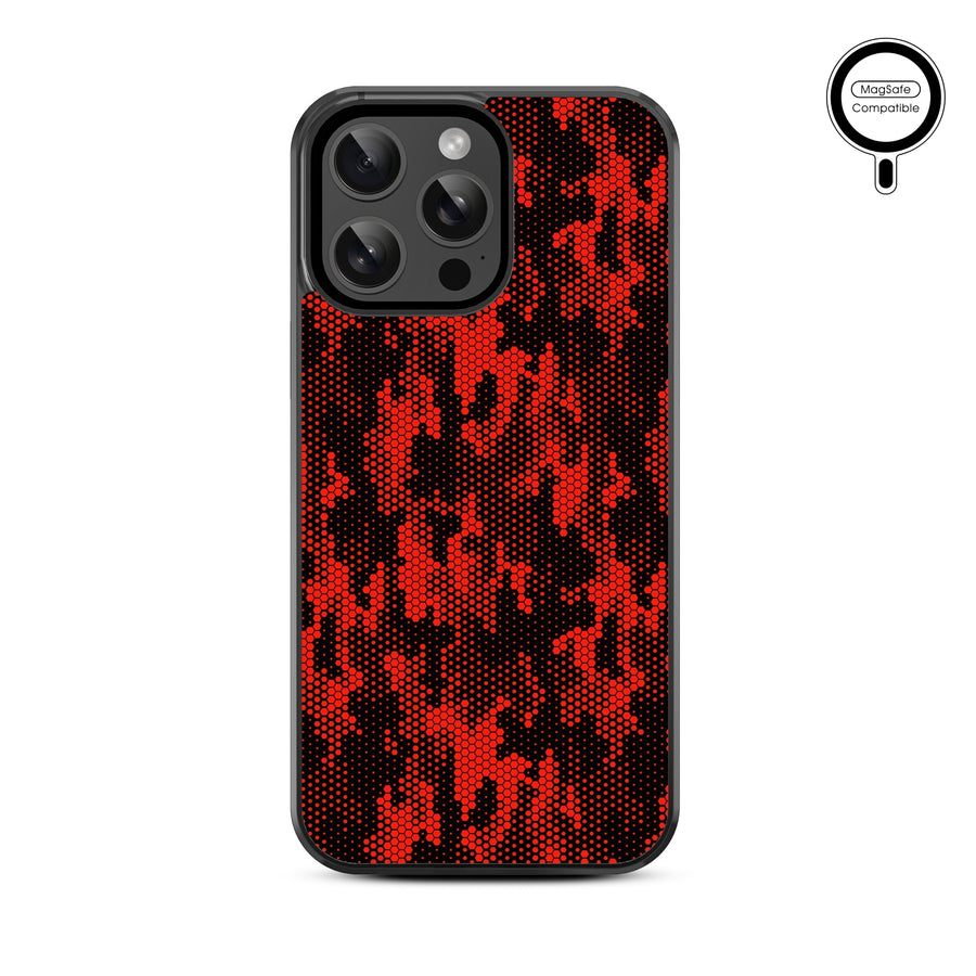 MyBat Design Lab Series MagSafe Case for Apple iPhone 15 Pro Max (6.7) - Red Digital Camouflage - MIP15PMCSLESMSM086-3.jpg