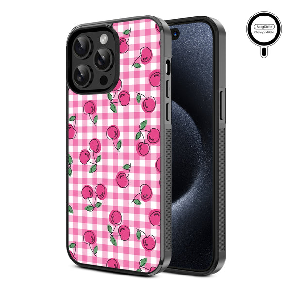 MyBat Design Lab Series MagSafe Case for Apple iPhone 15 Pro Max (6.7) - Pink Cherries - MIP15PMCSLESMSM100-2.jpg