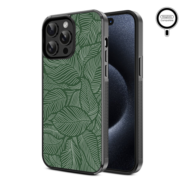 MyBat Design Lab Series MagSafe Case for Apple iPhone 15 Pro Max (6.7) - Leaves - MIP15PMCSLESMSM125-2.jpg