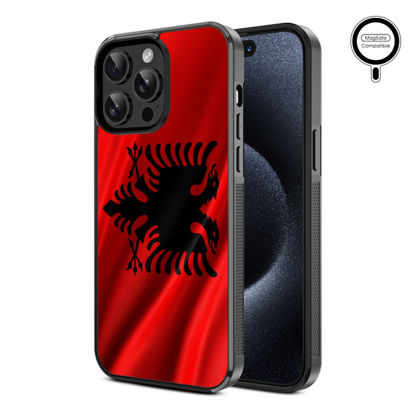 MyBat Design Lab Series MagSafe Case for Apple iPhone 15 Pro Max (6.7) - Albania Flag - MIP15PMCSLESMSM140-2.jpg