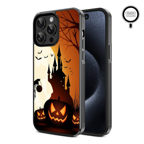 MyBat Design Lab Series MagSafe Case for Apple iPhone 15 Pro Max (6.7) - Spooky Pumpkin Patch - MIP15PMCSLESMSM163-2.jpg