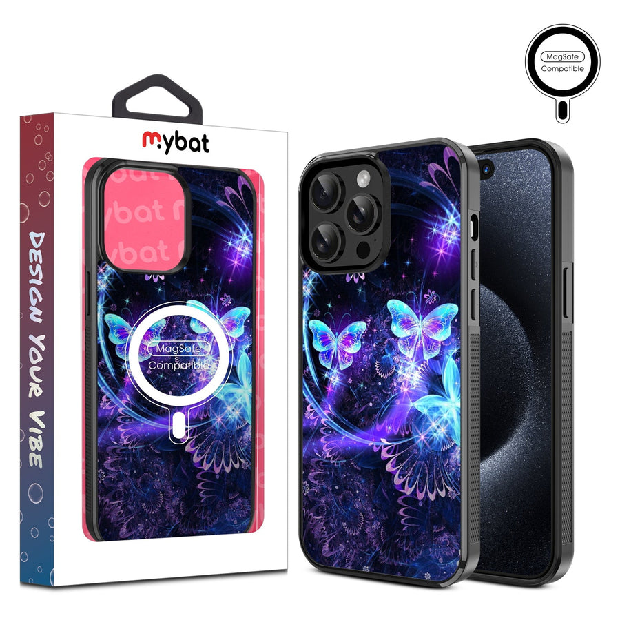 MyBat Design Lab Series MagSafe Case for Apple iPhone 15 Pro Max (6.7) - Butterfly Magic