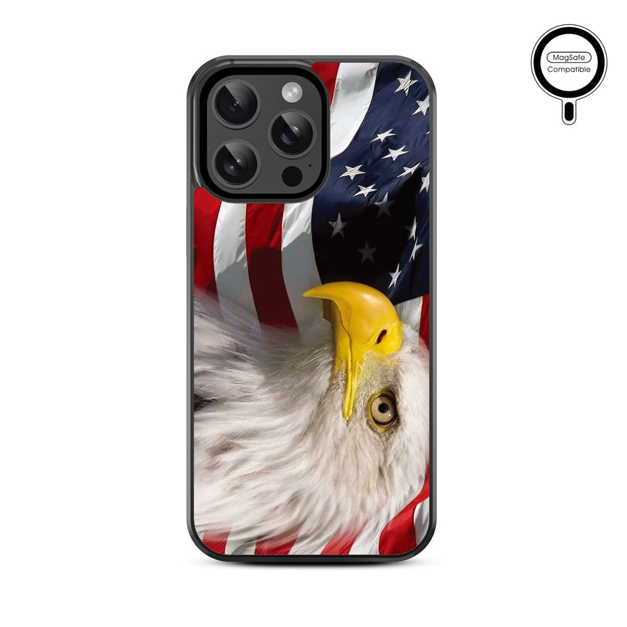 MyBat Design Lab Series MagSafe Case for Apple iPhone 15 Pro Max (6.7) - Soaring with Liberty
