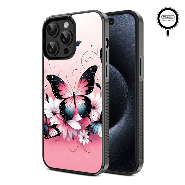 MyBat Design Lab Series MagSafe Case for Apple iPhone 15 Pro Max (6.7) - Butterfly Bouquet - MIP15PMCSLESMSM184-2.jpg