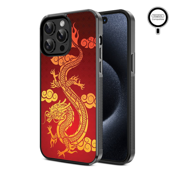MyBat Design Lab Series MagSafe Case for Apple iPhone 15 Pro Max (6.7) - Golden Dragon - MIP15PMCSLESMSM213-2.jpg