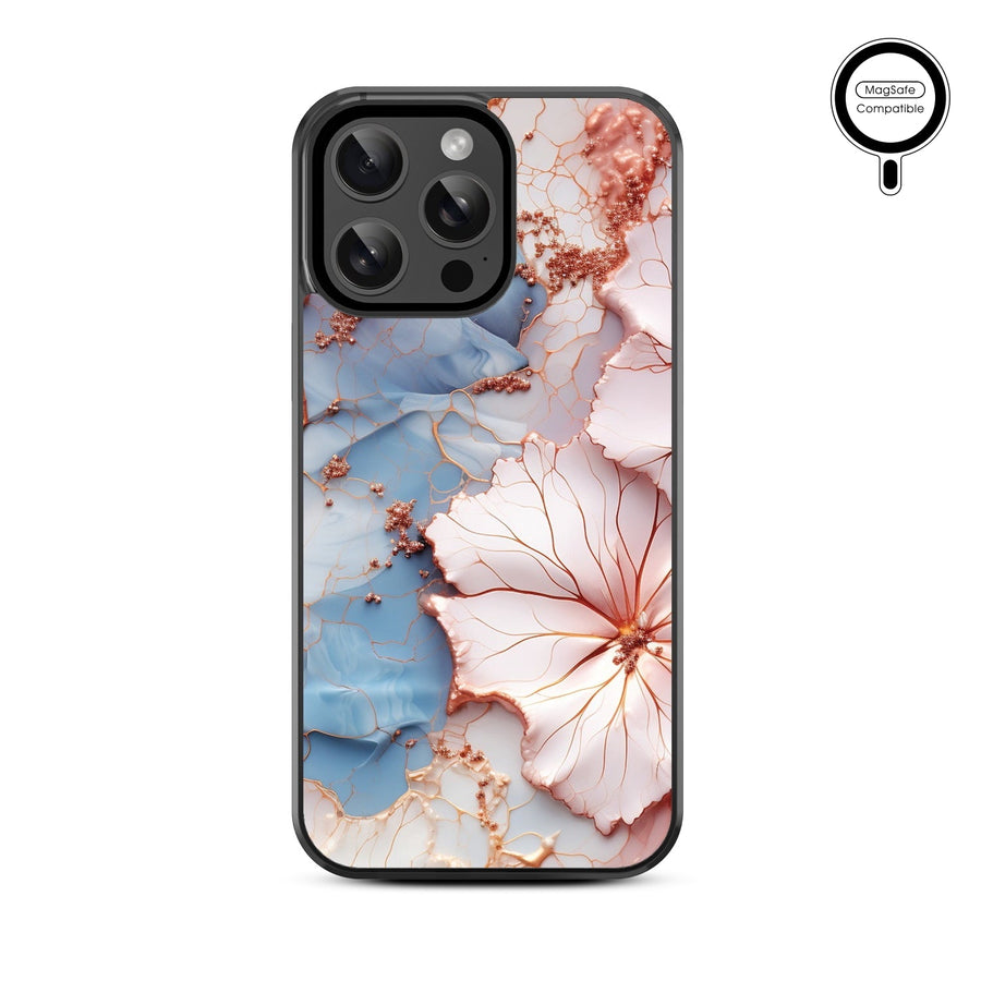 MyBat Design Lab Series MagSafe Case for Apple iPhone 15 Pro Max (6.7) - Petal Veins