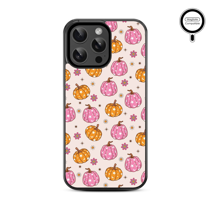 MyBat Design Lab Series MagSafe Case for Apple iPhone 15 Pro Max (6.7) - Groovy Pumpkin Patch