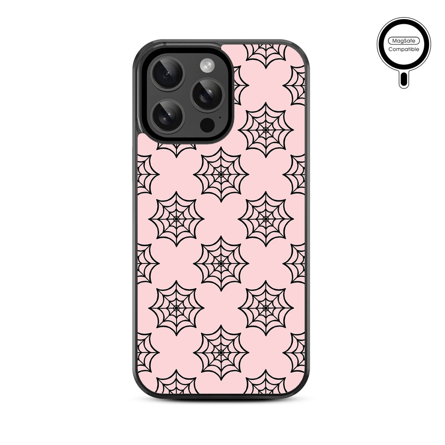 MyBat Design Lab Series MagSafe Case for Apple iPhone 15 Pro Max (6.7) - Pink Spider Web - MIP15PMCSLESMSM227-3.jpg