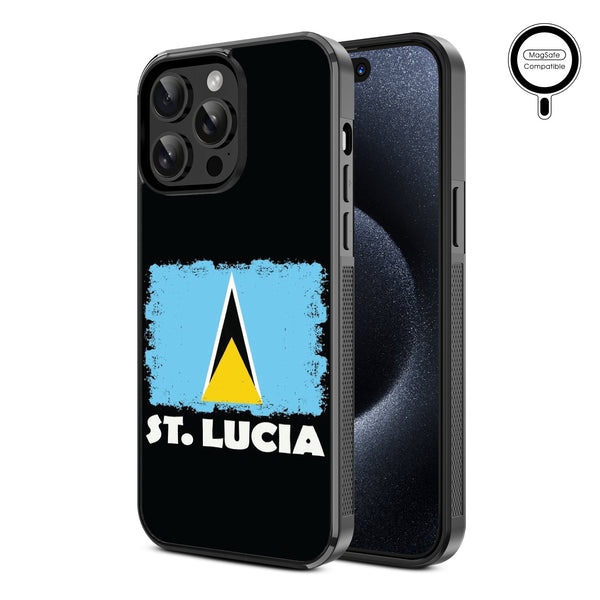 MyBat Design Lab Series MagSafe Case for Apple iPhone 15 Pro Max (6.7) - St. Lucia Flag - MIP15PMCSLESMSM262-2.jpg