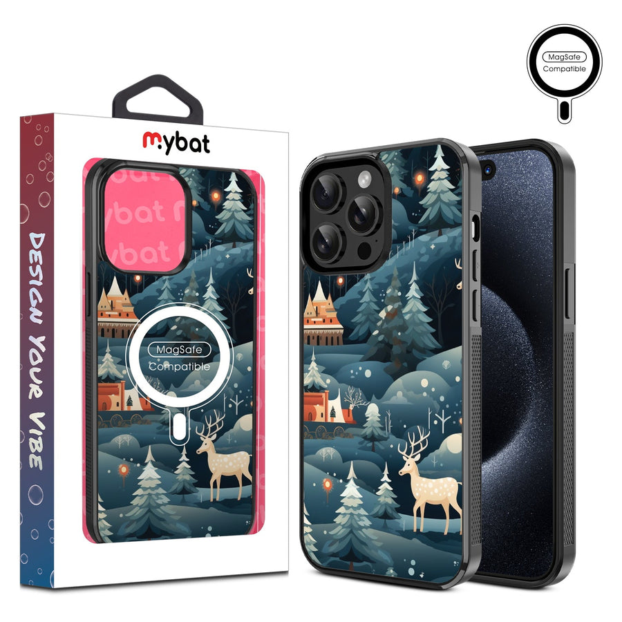 MyBat Design Lab Series MagSafe Case for Apple iPhone 15 Pro Max (6.7) - Winter Wonderland