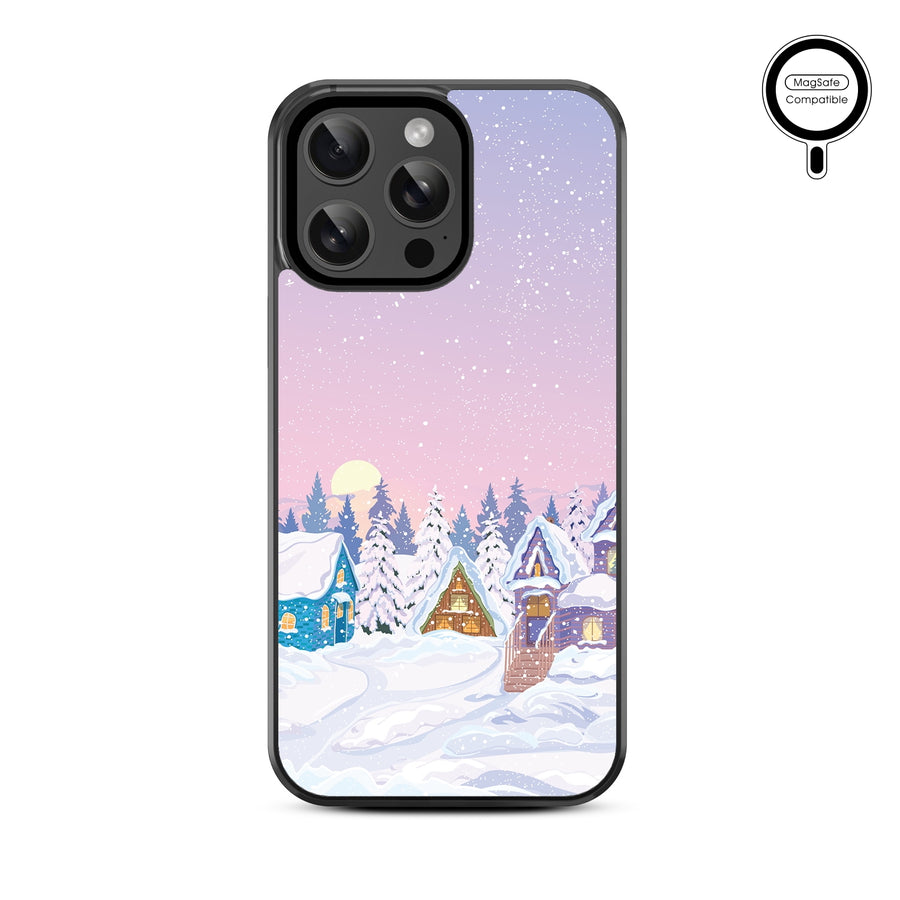 MyBat Design Lab Series MagSafe Case for Apple iPhone 15 Pro Max (6.7) - Snow Globe Village - MIP15PMCSLESMSM304-3.jpg