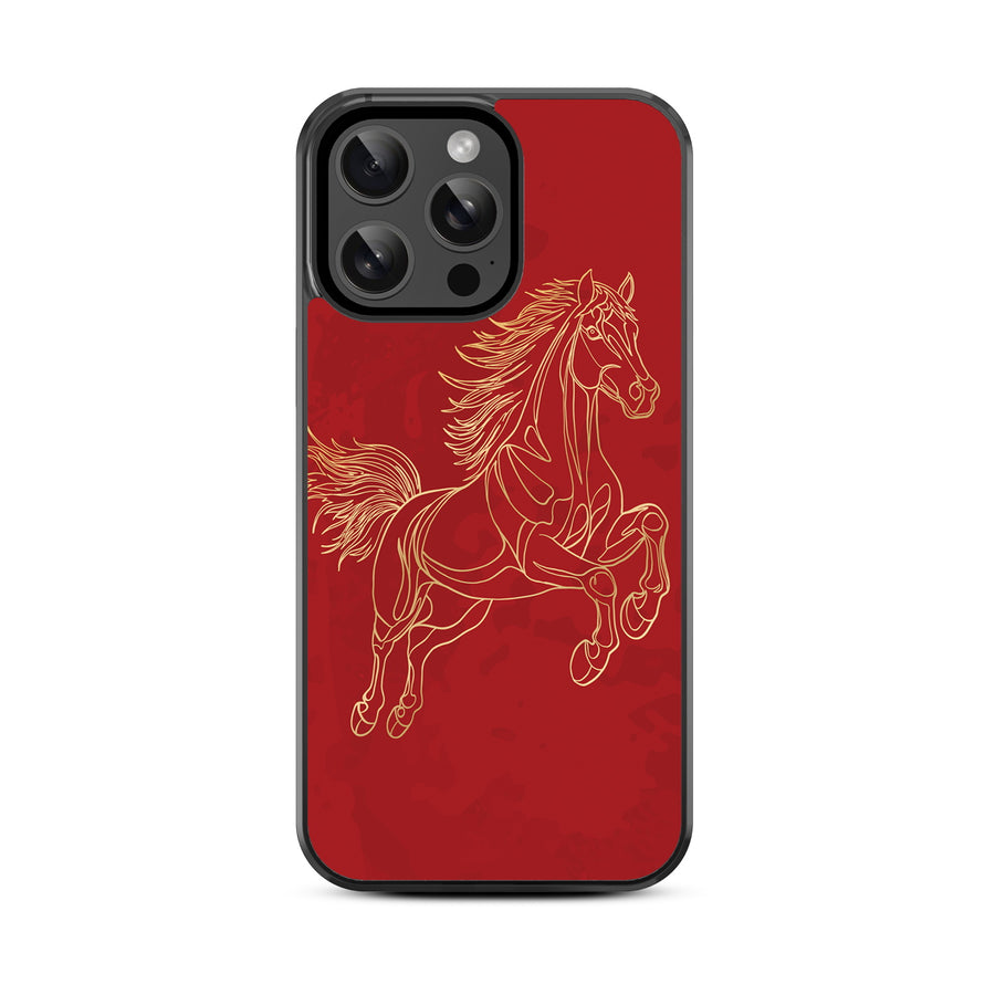 MyBat Design Lab Series MagSafe Case for Apple iPhone 15 Pro Max - Fire Horse - MIP15PMCSLESMSM460-3.jpg