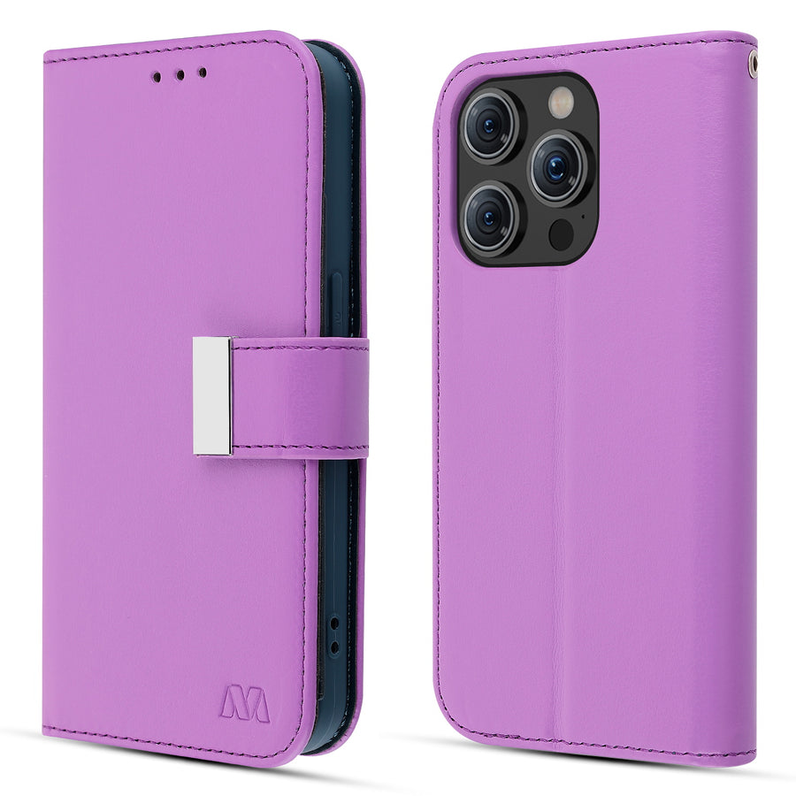 MyBat MyJacket Wallet Xtra Series for Apple iPhone 15 Pro Max - Purple / Dark Blue - MIP15PMPCMJG034-6.jpg