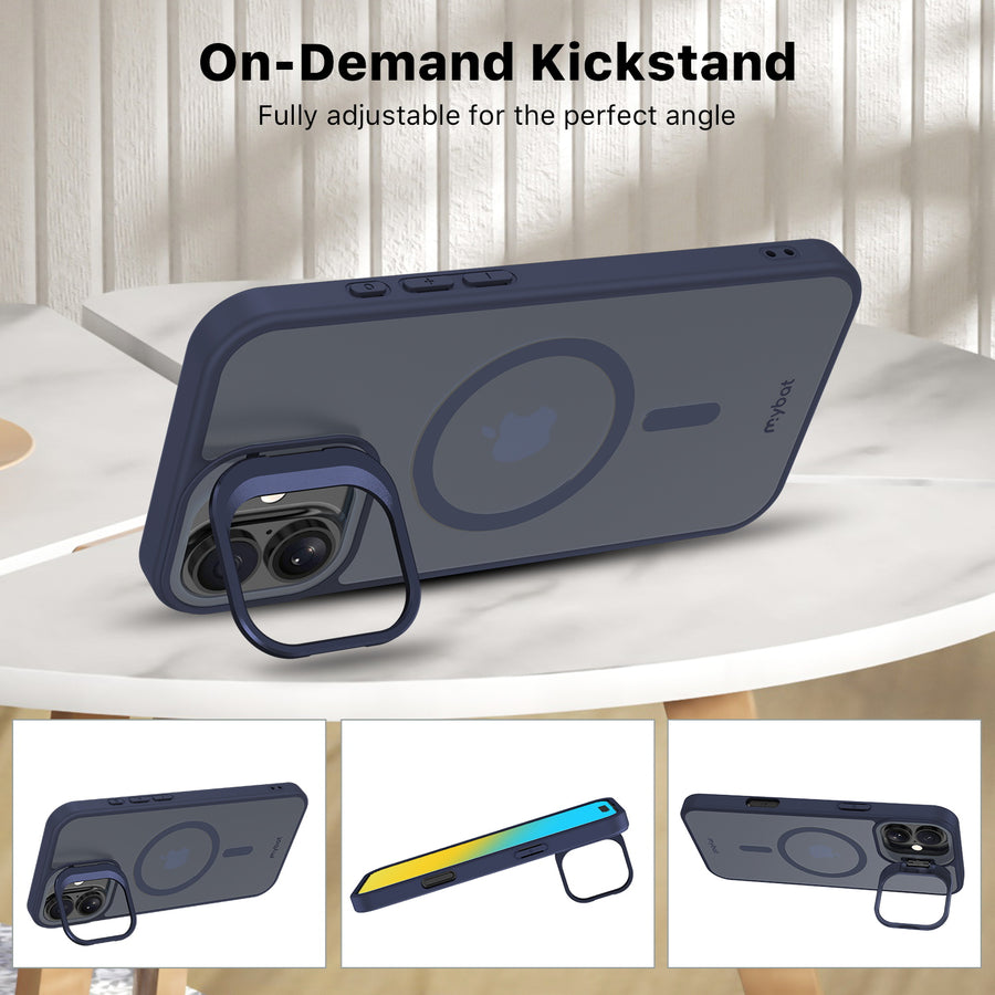 MyBat InFrame MagSafe Case with Kickstand for Apple iPhone 16 - Cobalt - MIP16CSFGMS213-6.jpg