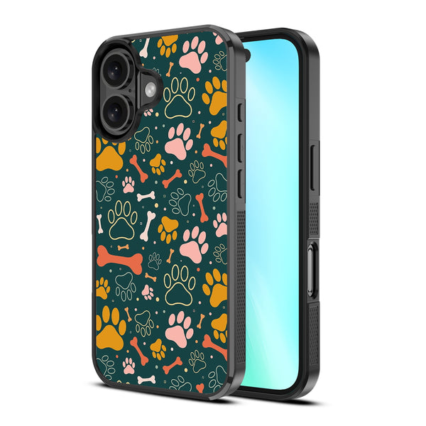 MyBat Design Lab Series Case for Apple iPhone 16 - Paw Prints & Bones - MIP16CSLESM003-2.jpg