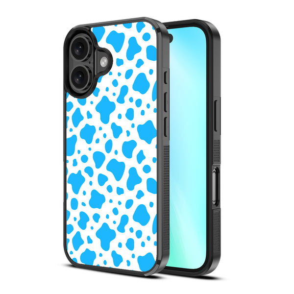 MyBat Design Lab Series Case for Apple iPhone 16 - Blue Cow Print - MIP16CSLESM016-2.jpg
