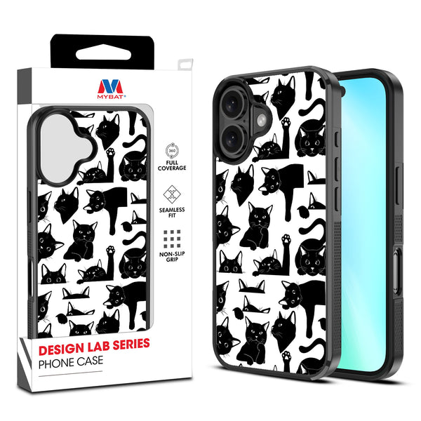 MyBat Design Lab Series Case for Apple iPhone 16 - Black Cats - MIP16CSLESM017-1.jpg
