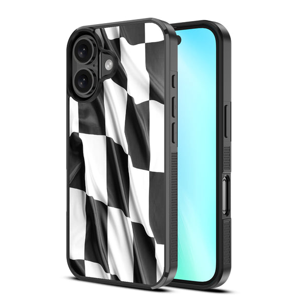 MyBat Design Lab Series Case for Apple iPhone 16 - Racing Flag - MIP16CSLESM040-2.jpg